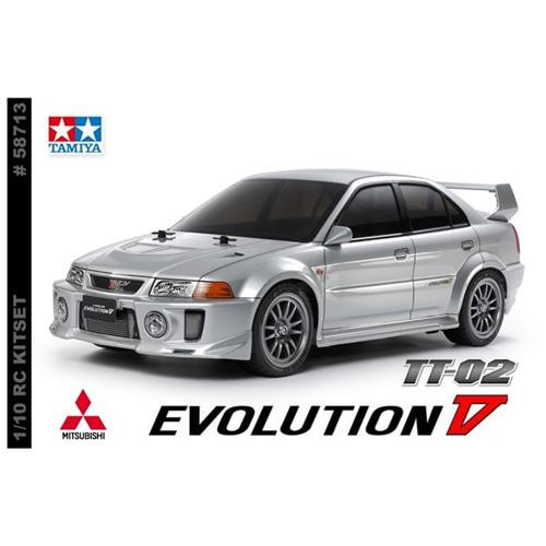 TAMIYA 1/10 LANCER EVO V (INC ESC) TT-02