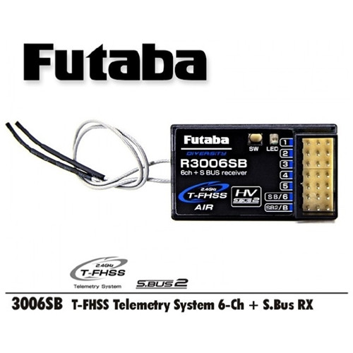 6K RECEIVER R3006SB 2.4GHz 1-6CH HV SBUS 2 T-FHSS