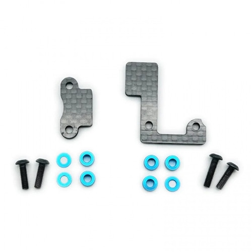 MTTR RACING CARBON FRONT & REAR MAIN SHAFT BEARING HOLDER SET FOR TAMIYA TT02