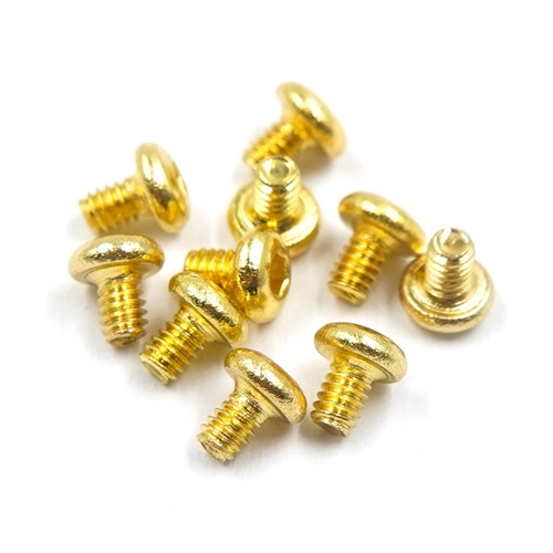 Stainless Steel Gold Coated Hex Socket Button Head Machine Screw (M2x3mm) 10pcs