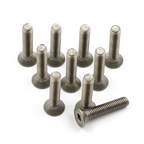 TITANIUM HEX SOCKET FLAT HEAD MACHINE SCREW 3X15MM