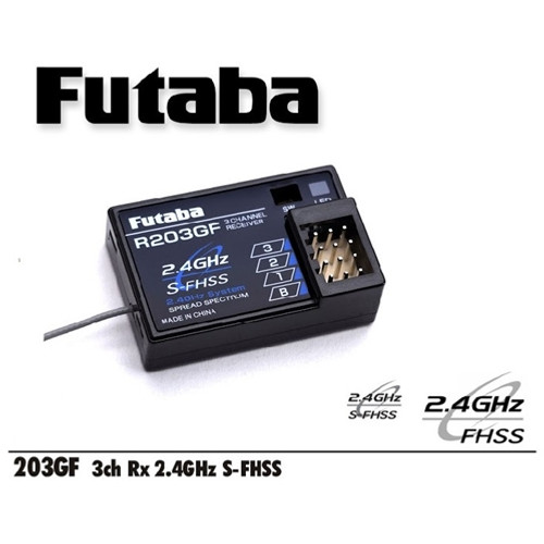 S-FHSS 2.4GHZ SYSTEM 3-CH RECEIVER R203GF