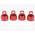 TRAXXAS 3767X - RED-ANODIZED ALUMINUM SHOCK CAPS