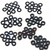Yeah Racing Aluminum M3 Flat Washer 0.25 / 0.5 / 1 / 1.5 / 2 / 2.5 / 3mm 10pcs Set Black