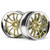 HP 3298 HPI Racing WORK XSA 02C WHEEL 26mm CHROME/GOLD (6mm OFFSET)