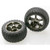 Traxxas 2470A - Tires & Wheels, Assembled (Tracer 2.2" Black Chrome Wheels