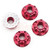 4MM ALUMINIUM WHEEL FLANGE LOCK NUT 4PCS FOR RC CAR RED