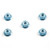 4MM AL-FLANGE LOCK NUT(5)BLUE