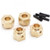 YEAH RACING 12MM BRASS HEX ADAPTOR 8MM OFFSET 4PCS FITS TRX-4 TRX4-6