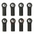 TAMIYA 5MM OPEN FACE REINFORCED BALL END ADJUSTERS LONG 8 PCS BLACK