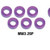 COLOR ALU ADJUST SPACE 3.0 X2.0MM PURPLE 10PCS