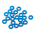 ALUMINUM M3 FLAT WASHER 1MM 20PCS BLUE