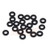 ALUMINUM M3 FLAT WASHER 1MM 20PCS BLACK