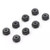 KP MZW128BK Kyosho Parts M2 Aluminum Nylon Color Nut 8pcs(Black)