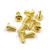 Stainless Steel Gold Coated Hex Socket Button Head Machine Screw (M2x4mm) 10pcs