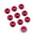 4MM ALU SERRATED LOCK NUT RED  10PCS