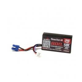 7.4V 800mAh 2S 50C Hardcase LiPo Battery: EC2 Suit Losi Mini T 2.0 ...
