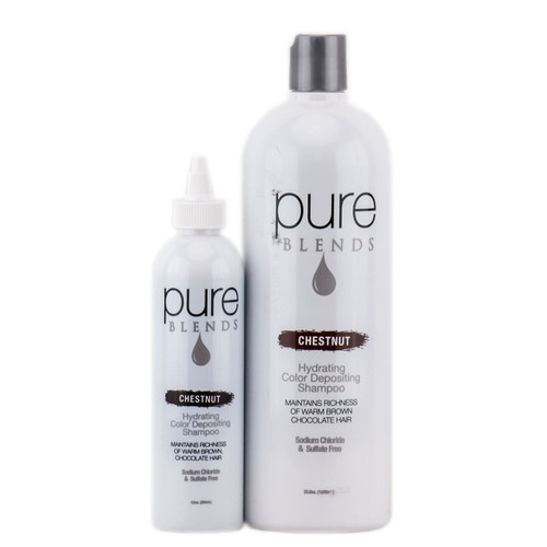 Pure Blends Hydrating Color Depositing Shampoo - Chestnut