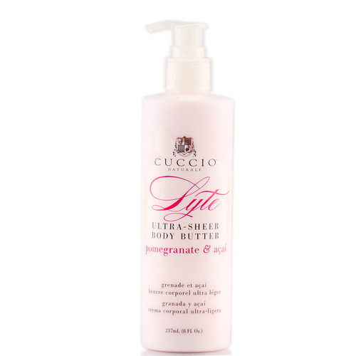 Cuccio Lyte Ultra Sheer Body Butter - Pomegranate & Acai