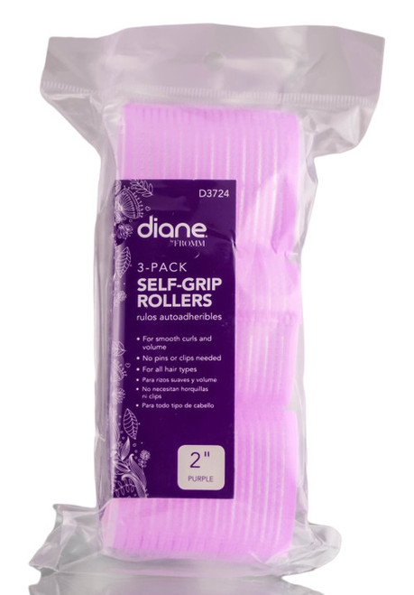 Diane Self Grip Purple Rollers
