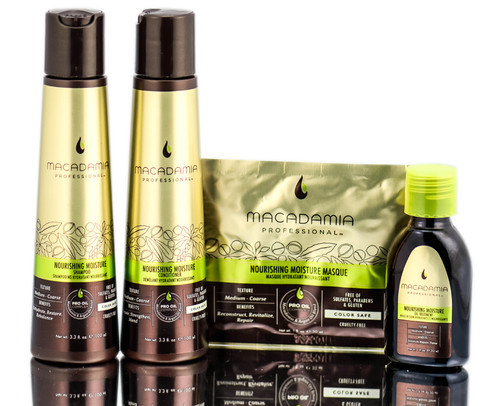 Macadamia Nourishing Moisture For Medium/Coarse Hair Travel - Kit