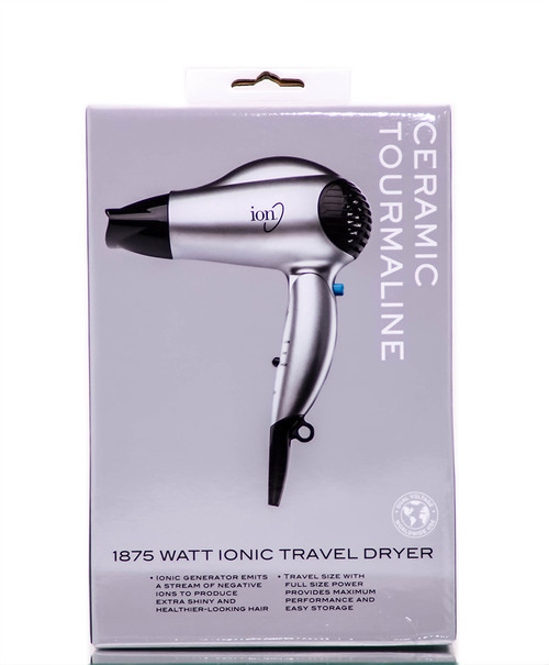 Ion Ceramic Tourmaline 1875 Watt Ionic Travel Dryer