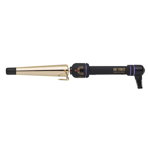 Hot Tools Pro 24K Large Gold Tapered Curling Iron