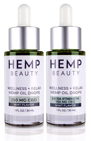 HempBeauty Wellness + Relax Hemp Mint Oil Drops