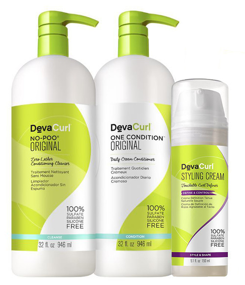 Devacurl Curly Bigger Better Basics Kit