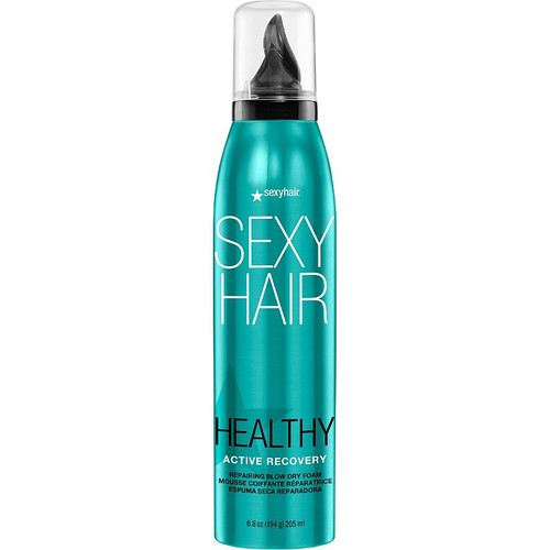 Strong Sexy Hair ACTIVE RECOVERY Repairing Blow Dry Foam, UP TO 99% LESS BREAKAGE! with Aloe Vera & Mango Butter