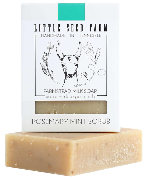 Little Seed Farm Soap Rosemary Mint Scrub For Sensitive Skin
