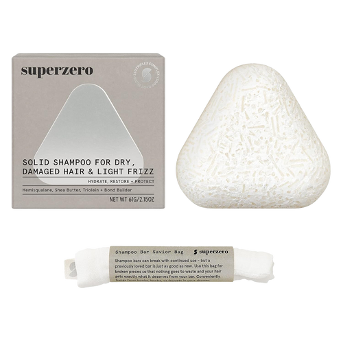 Superzero Solid Shampoo For Dry, Damaged Hair & Light Frizz
