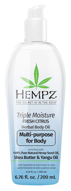 Hempz by Supre Triple Moisture Fresh Citrus Multi-Purpose Herbal Body Oil