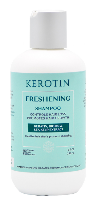 kerotin freshening shampoo for hair loss and helps promote hair growth