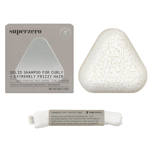 Superzero Solid Shampoo For Curly + Extremely Frizzy Hair