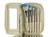 Crown Brush White 7pc HD Set w/ Mirror and Tweezer