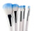 Crown Brush White 7pc HD Set w/ Mirror and Tweezer