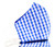 Sleekshop Reversible Blue Checkered Face Mask (2 Pack)
