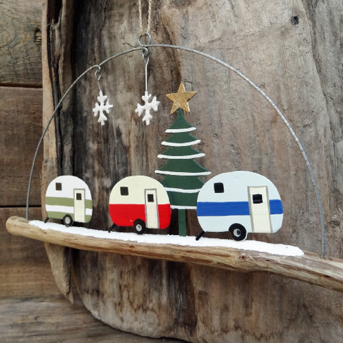 Christmas Caravans Hanging Decoration