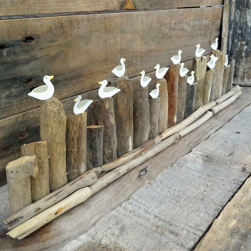 'seagulls on Driftwood Groynes' Standing Nautical Decoration by Shoeless Joe for sale online 
