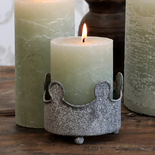 Macon Rustic Pillar Candle - Verte - 40hrs -10cm x 7cm