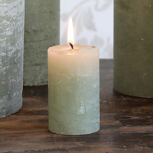 Macon Rustic Pillar Candle - Verte - 16hrs - 8cm x 5cm