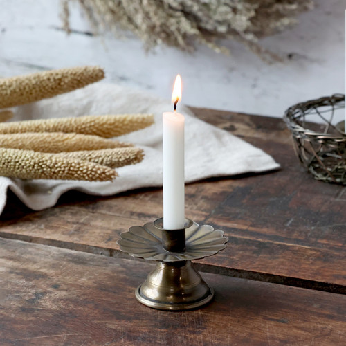Antique Brass Candle Holder for Mini Dinner Candles