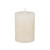 Macon Rustic Pillar Candle - Cream - 40hrs - 10cm x 7cm