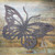 Butterfly Garden Wall Art  50cm- Rust Effect 
