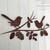 Oak Branch with Birds Rusty Garden Wall Art