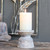 Rustic Mango Wood Pillar Candle Holder 8cm