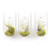 Glass Wall Vase Planter - Set of 3 - Hudson Wall Cup