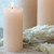 Macon Rustic Pillar Candle - Nude - 60hrs - 15cm x 7cm