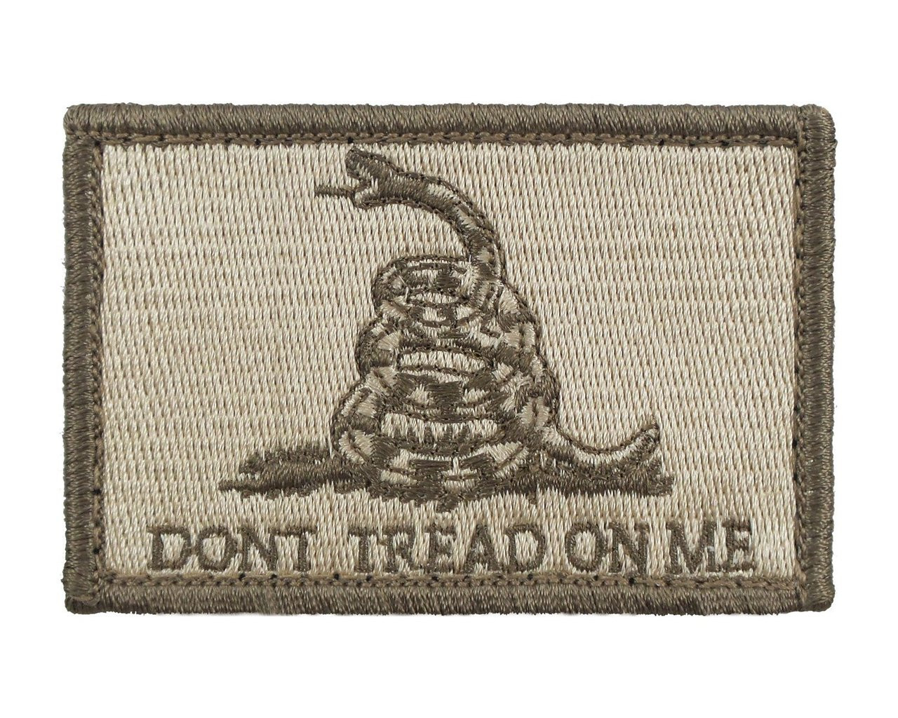 Gadsden Flag Green Embroidered Patch Don't Tread on Me w/Velcro Brand  Fastener